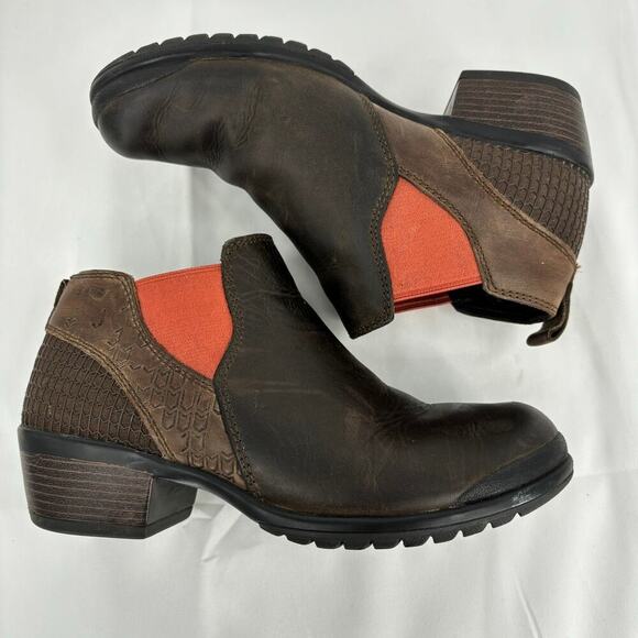 Keen Morrison Chelsea Ankle Boots Womens Size 6.5 Cascade Brown Leather Bootie - Picture 2 of 10